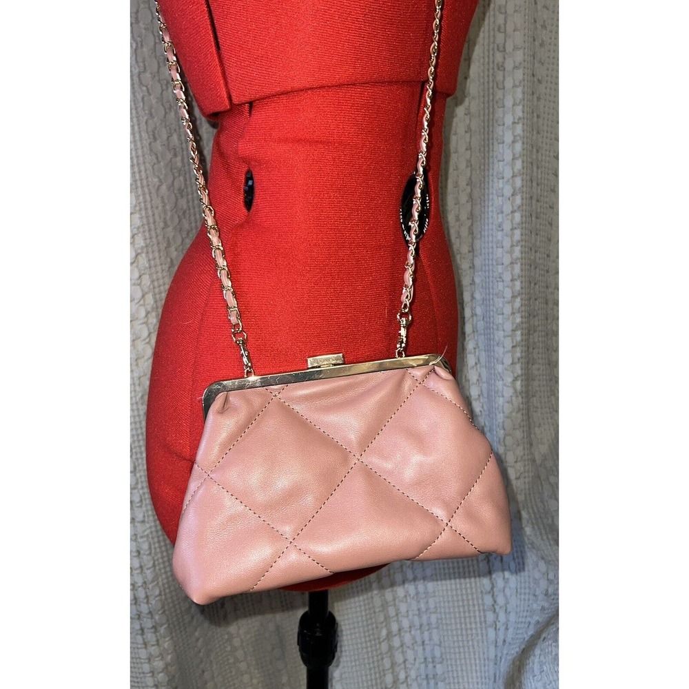 Urban Expressions Mauve Color Crossbody/Clutch, chain strap
